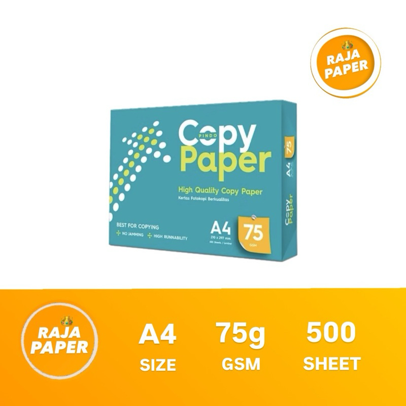 

Kertas HVS 75 Gsm A4 500 Lembar By COPY PAPER . ( 210 Mm x 297 Mm ) ( 21 Cm x 29.7 Cm ) , 75 Gr / 75 Gram , 1 Rim / 500 Lbr / 500 Pcs , Kertas Print , Kertas Fotocopy , Fotocopy Paper , Kertas Photocopy .
