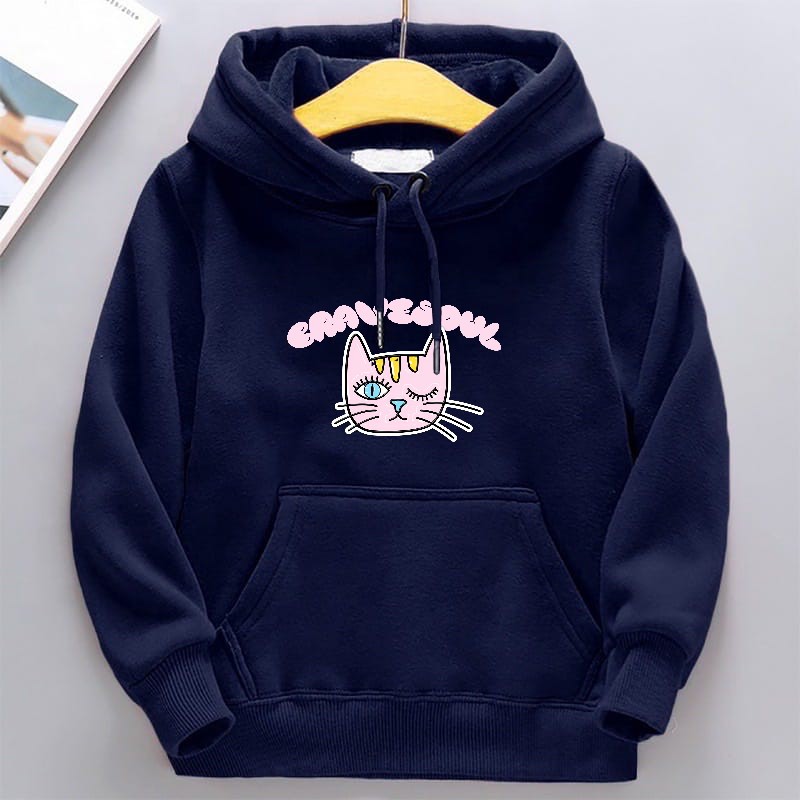 Hoodie Switer Anak Perempuan Motif Kucing / jaket Hodie Anak perempuan terbaru 2024