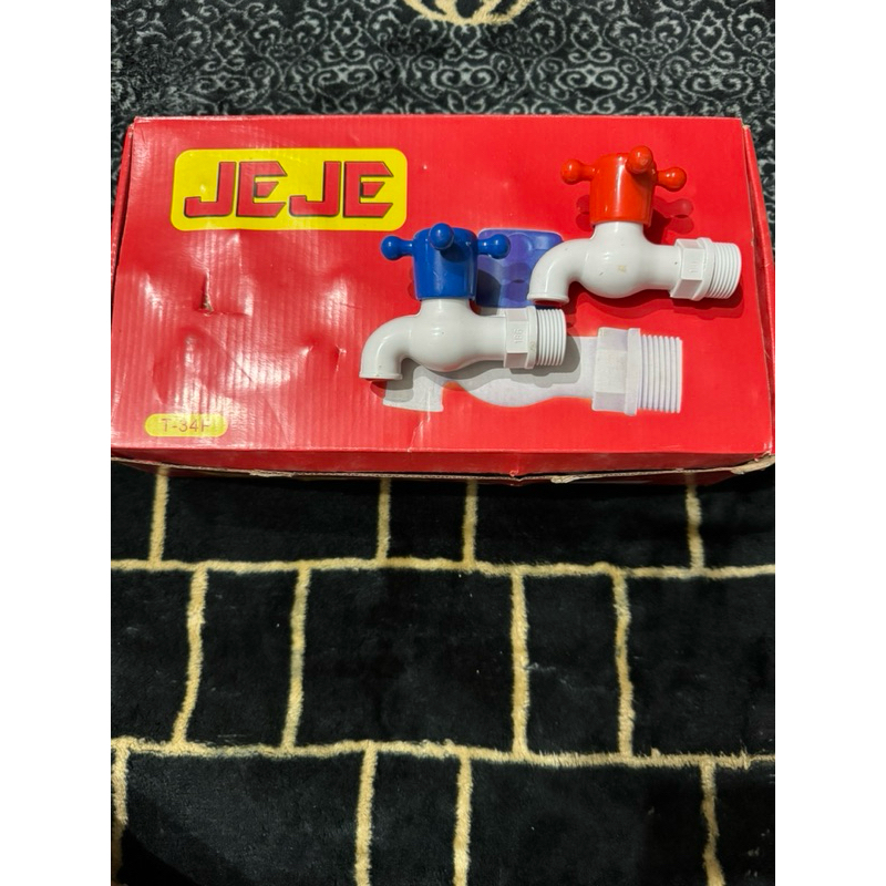 JEJE Kran Air 3/4 Kran Tembok Plastik Jeje 3/4