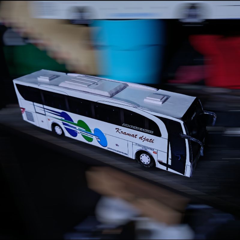 MINIATUR BUS SKALA 50 PAPERCRAFT BUS