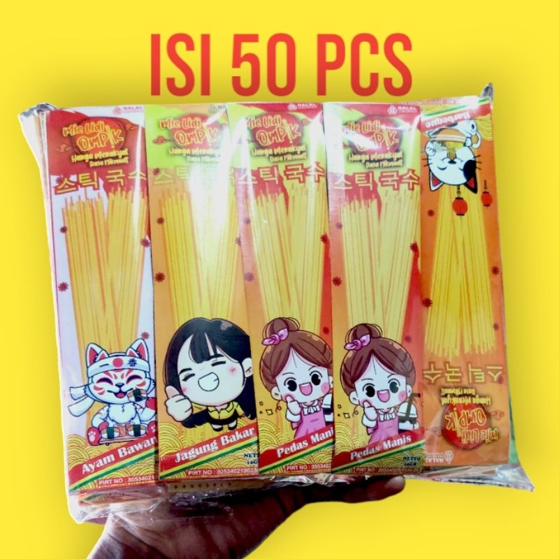 

MIE LIDI OMPIK ISI 50PCS KEMASAN KARAKTER BARU