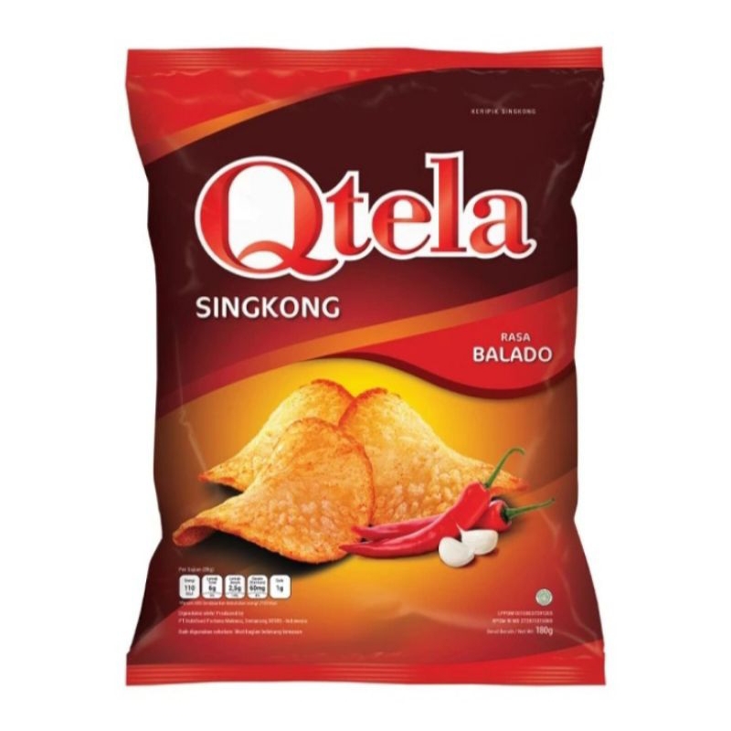 

QTELA KERIPIK SINGKONG RASA BALADO 180GR