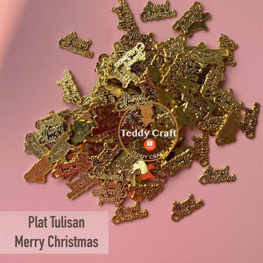 

Plat Tulisan Merry Christmas - Resin Natal - Resin Merry Christmas - Plat Natal - Hiasan Natal - Teddy Craft