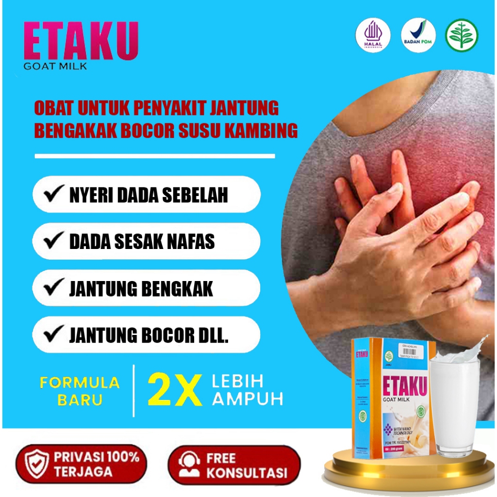 

Susu Untuk Penyakit Jantung Obat Jantung Bengkak Bocor Susu Untuk Kesehatan Jantung Etaku Goat Milk Asli