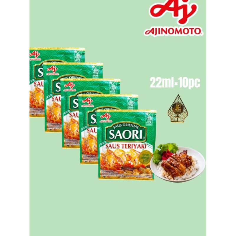 

Saori Saus Teriyaki Kemasan Scht (22ml) 1rtg 10pcs