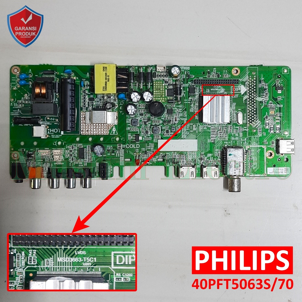 Mainboard LED TV Philips 40PFT5063S/70 40PFT5063S 40PFT5063