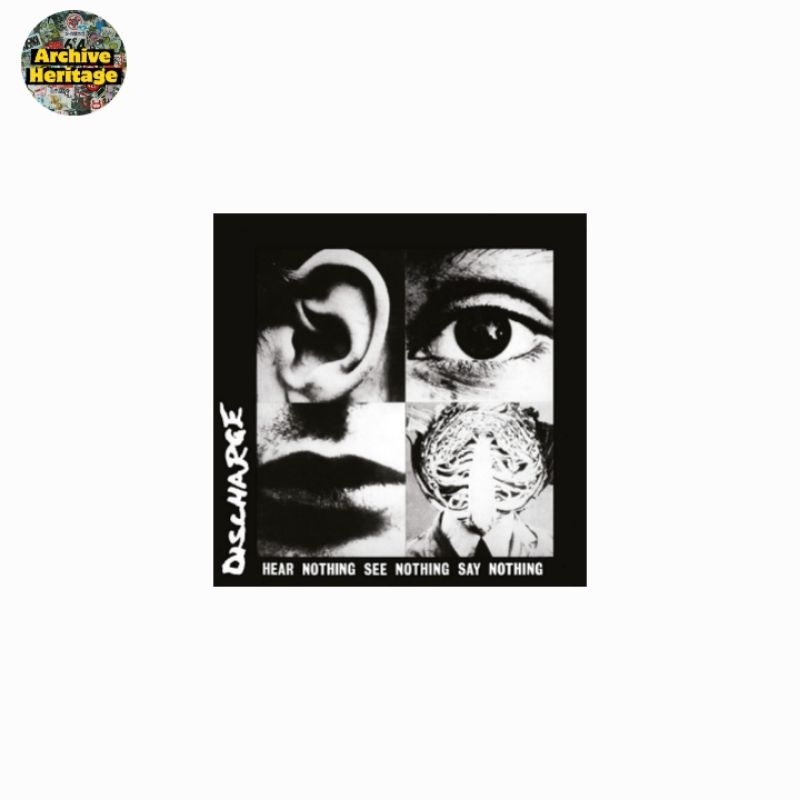 

sticker band Discharge hardcore punk logo cover album stiker