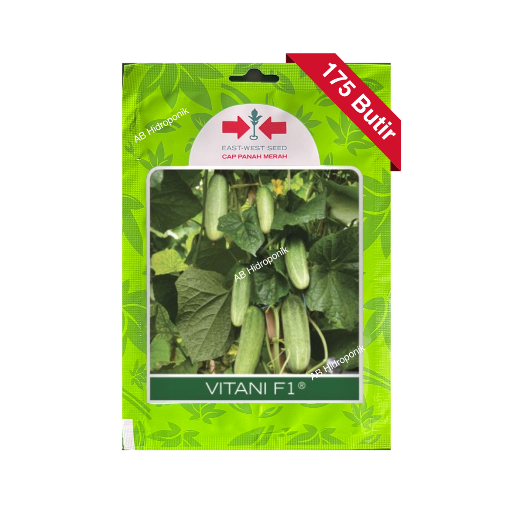 175 Butir - Benih Mentimun Hibrida Vitani F1 Cap Panah Merah