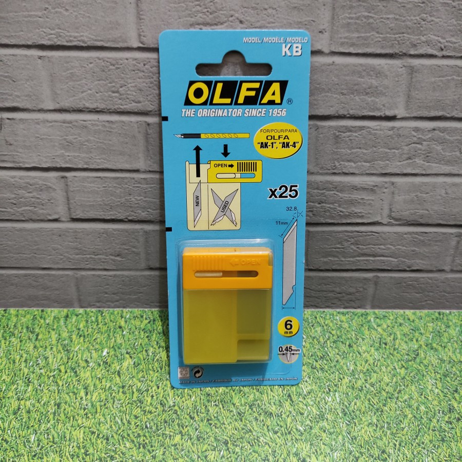 

Refill Pisau Cutter Olfa KB Spare Blades JAPAN For AK-1 & AK-4