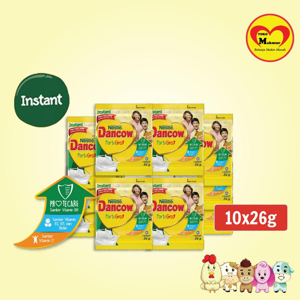 

Dancow FortiGro Instant Putih 10x26gr / Toko Makmur Kapas Krampung