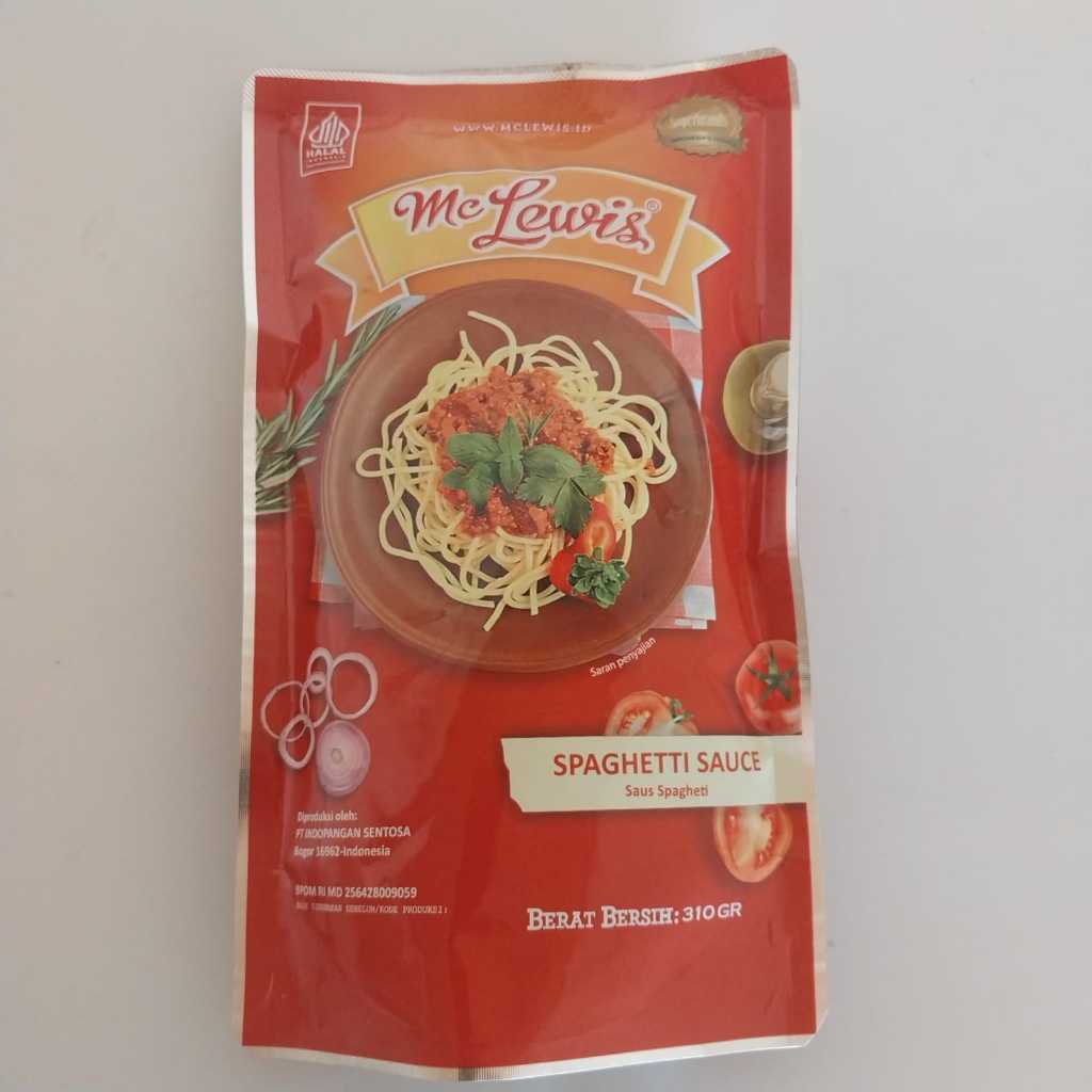 

Mc. Lewis Saus Spaghetti Sauce Ukuran 310 gram