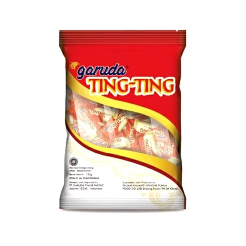 

Permen Ting-Ting garuda 125gr/Permen Ting-Ting garuda isi 50pcs/Permen Ting-Ting kacang