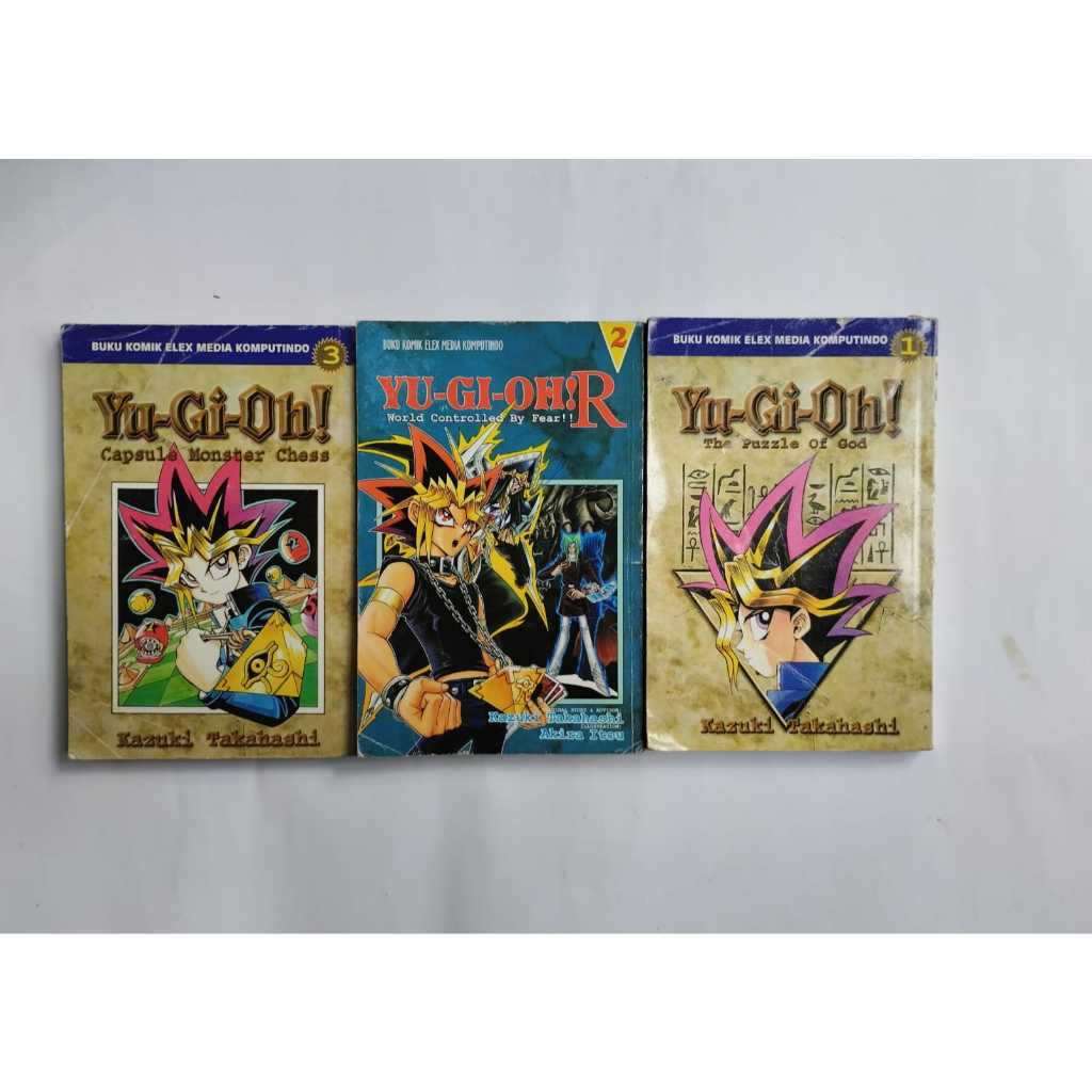 BUKU KOMIK YUGIOH YU-GI-OH NO. 1 & 3 DAN YU GI OH R NO. 2