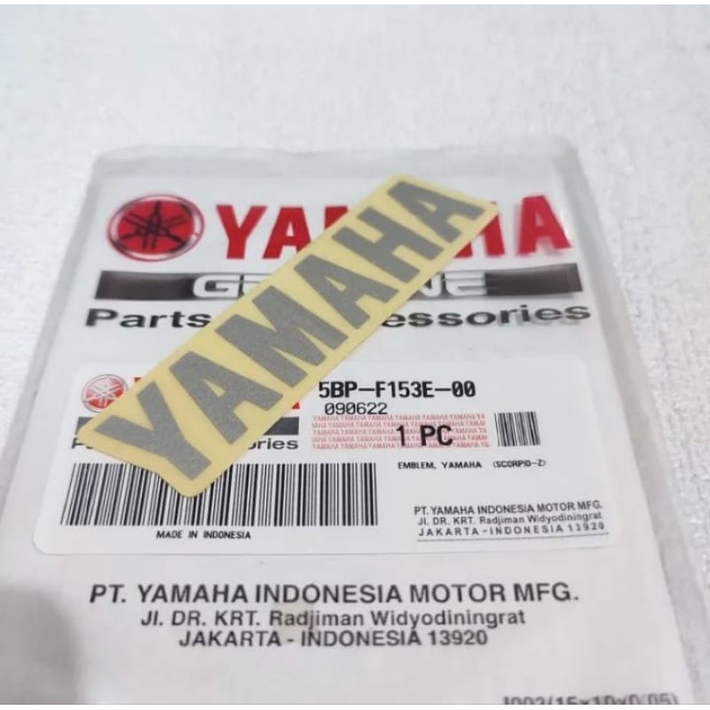 EMBLEM STIKER YAMAHA TOOLBOX TOOL BOX RX KING RXKING RXK ORIGINAL YAMAHA