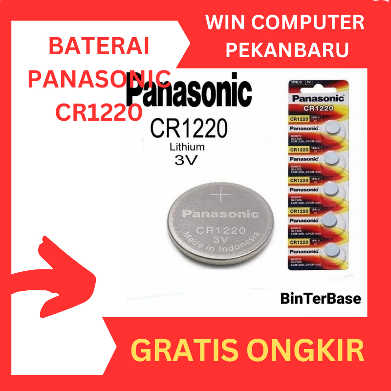 Baterai Panasonic CR1220 CR 1220 3V Original