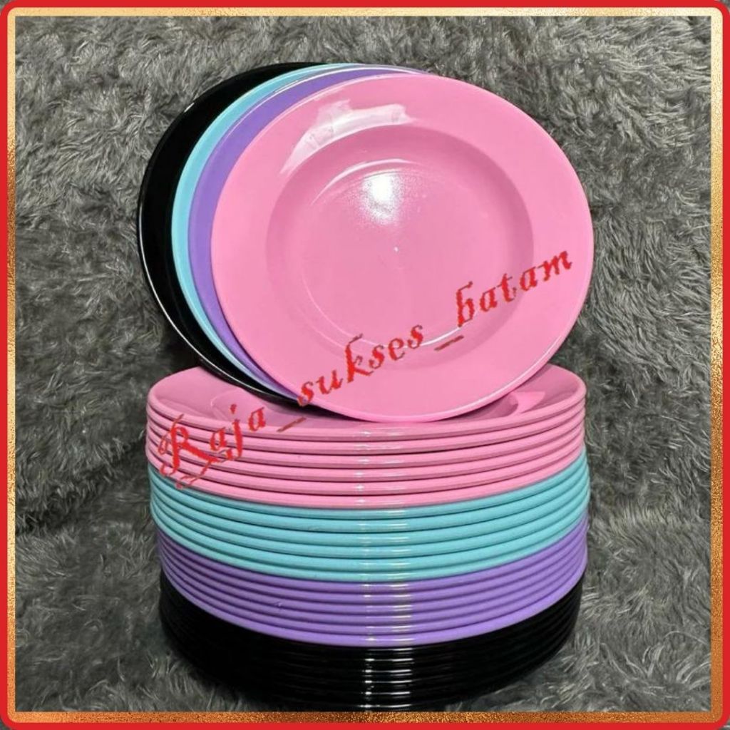 PIRING MELAMIN 10 INCH 12 PCS 1 LUSIN PIRING MAKAN MELAMIN BATAM