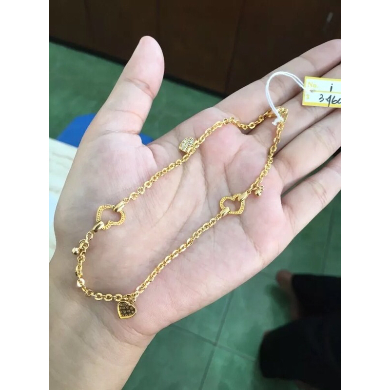 Gelang Kaki Emas Fancy Mainan HWT 375/8k