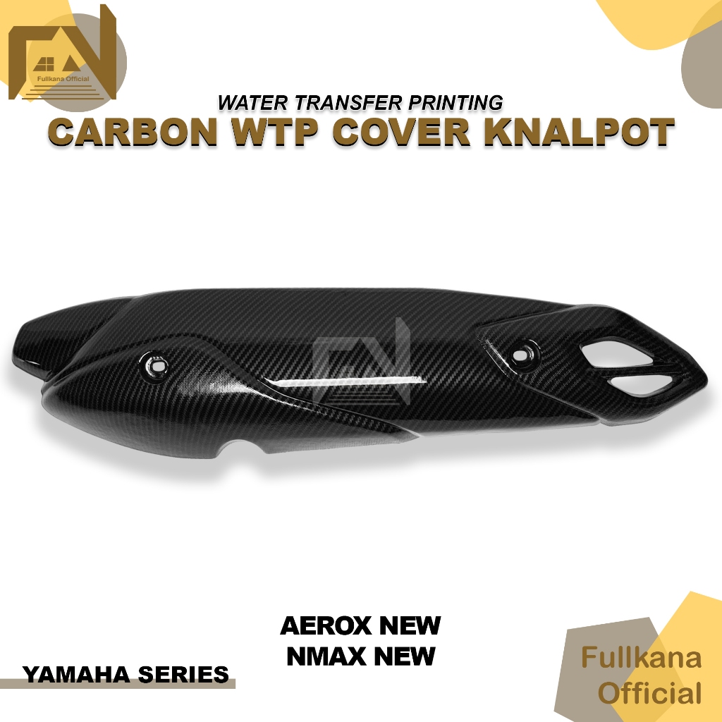 COVER KNALPOT CARBON NEW AEROX 155 CONNECTED NEW NMAX 155 CONNECTED TUTUP TAMENG PELINGDUNG KNALPOT 
