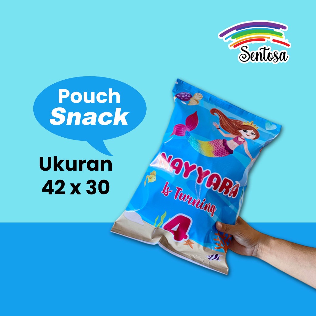 

Bingkisan POUCH SNACK Bisa Untuk Ultah Hajatan Dll Free Design Bisa Custom Nama