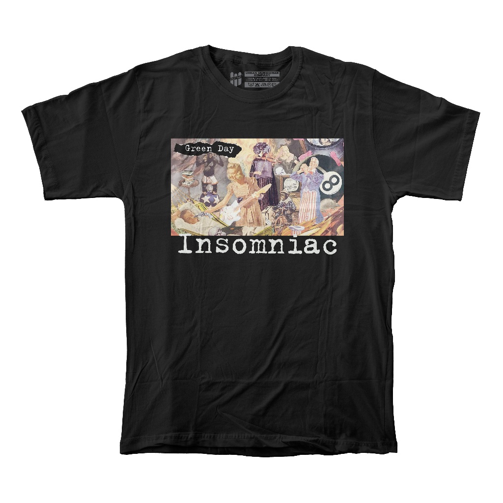 T-Shirt/Kaos Merchandise Green Day - Insomniac Premium | Official MFCLTHS.ID