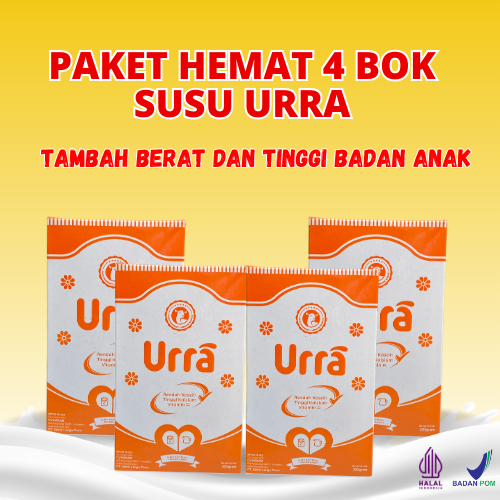 

URRA Susu Kambing Saneen Untuk Penambah Berat Badan & Tinggi Badan Anak - 4 Box