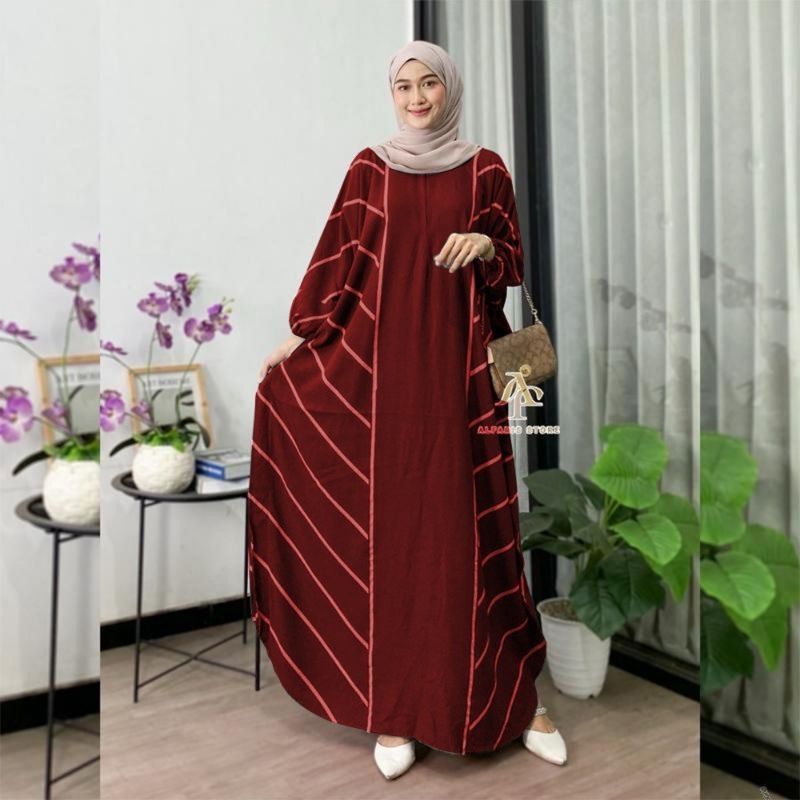 Kaftan abaya Arab gamis lowo jumbo batik Pekalongan