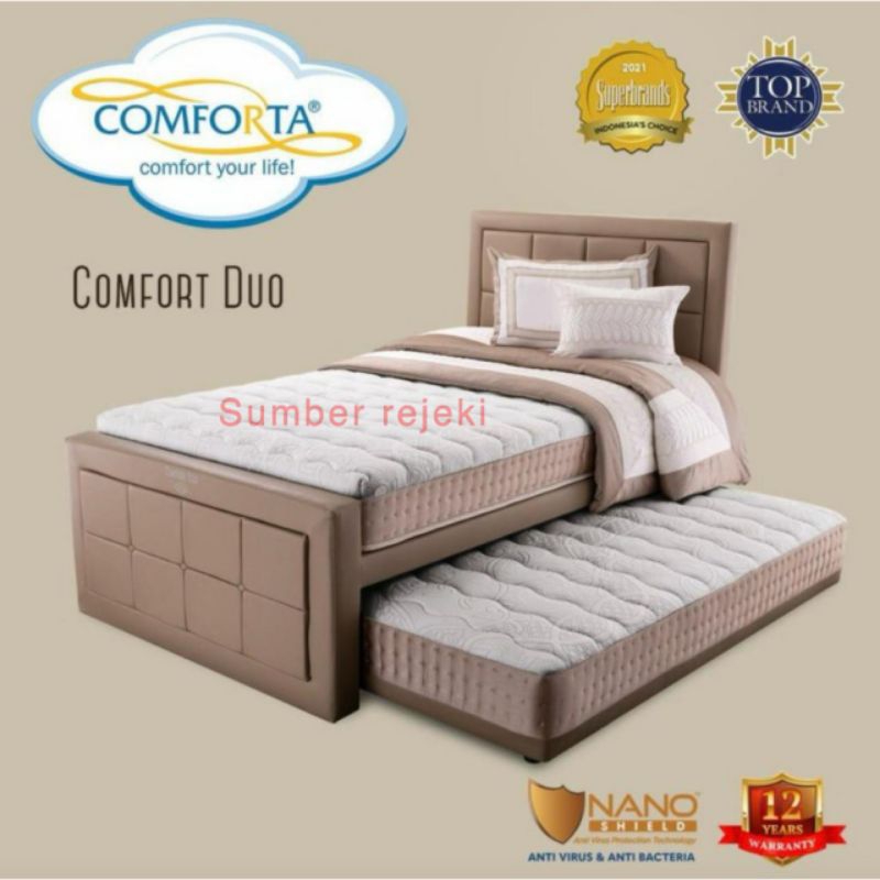 comforta comfort duo 120 x 200 matras springbed 120 kasur spring bed 120x200 full set matrass bed se