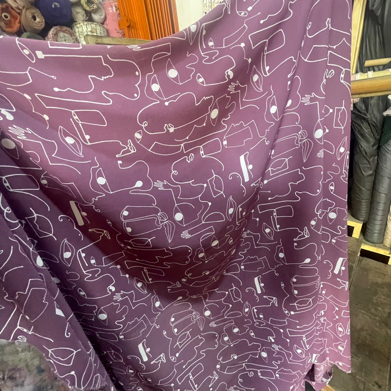 KAIN ZARA CREP - KAIN CREP ZARA - KAIN GAMIS - Kain Tidak menerawang