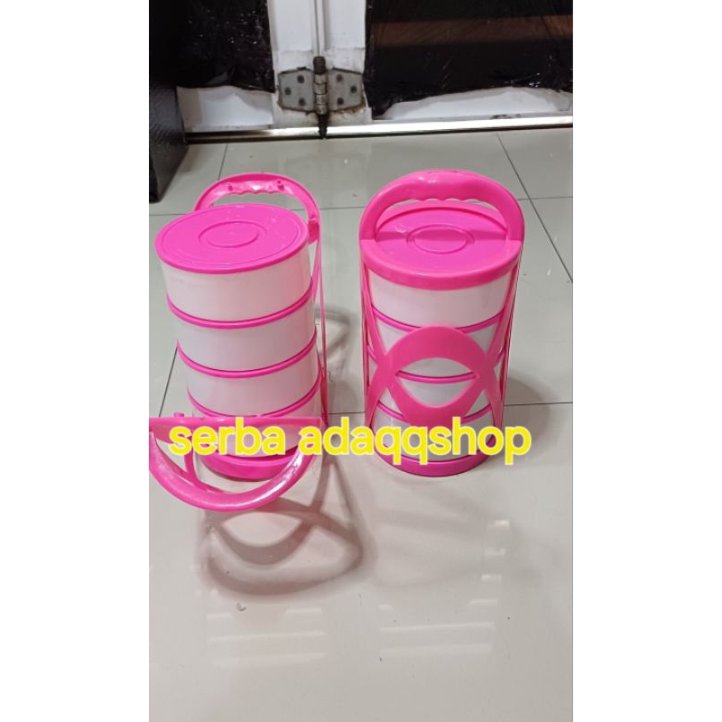 rantang monrhong susun 4 / rantang susun /rantang plastik /rantang susun piknik /rantang susun hajat