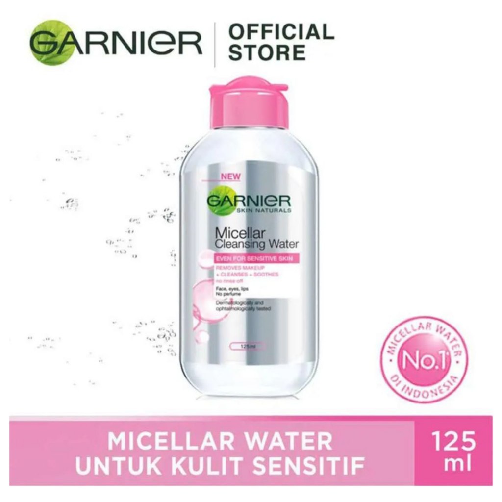 GARNIER MICELLAR WATER PINK 125ML/GARNIER MICELLAR WATER PINK 125ML/GARNIER MICELLAR CLEANSING WATER