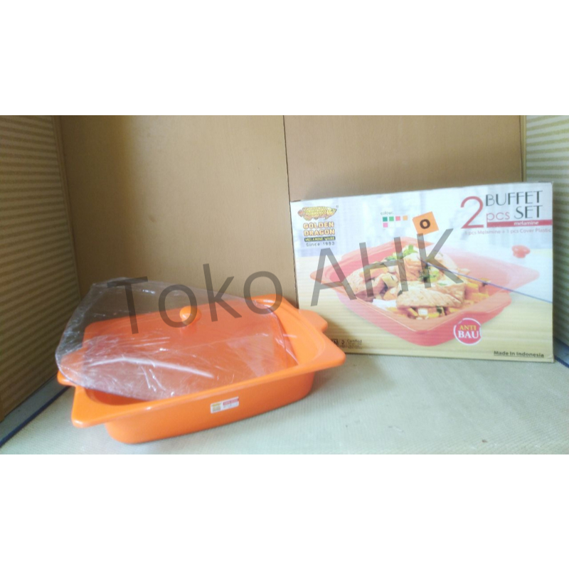 Prasmanan Melamine / Buffet Set Single PS0601 / Golden Dragon / Melamine