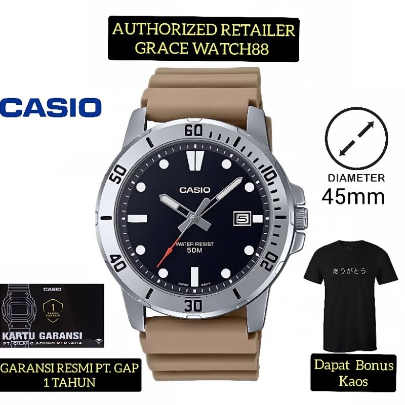 Jam tangan pria casio Analog Mtp-vd01-5evudf Jam tangan pria casio original mtp-vd01-5