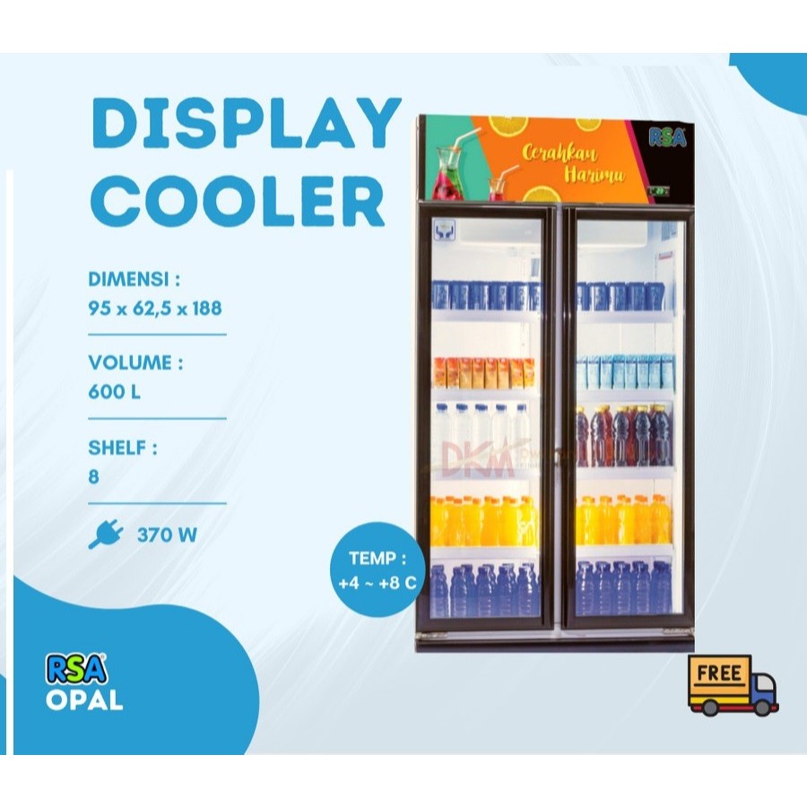 RSA SHOWCASE 2 PINTU OPAL / Showcase 2 Pintu Opal RSA/Opal-RSA