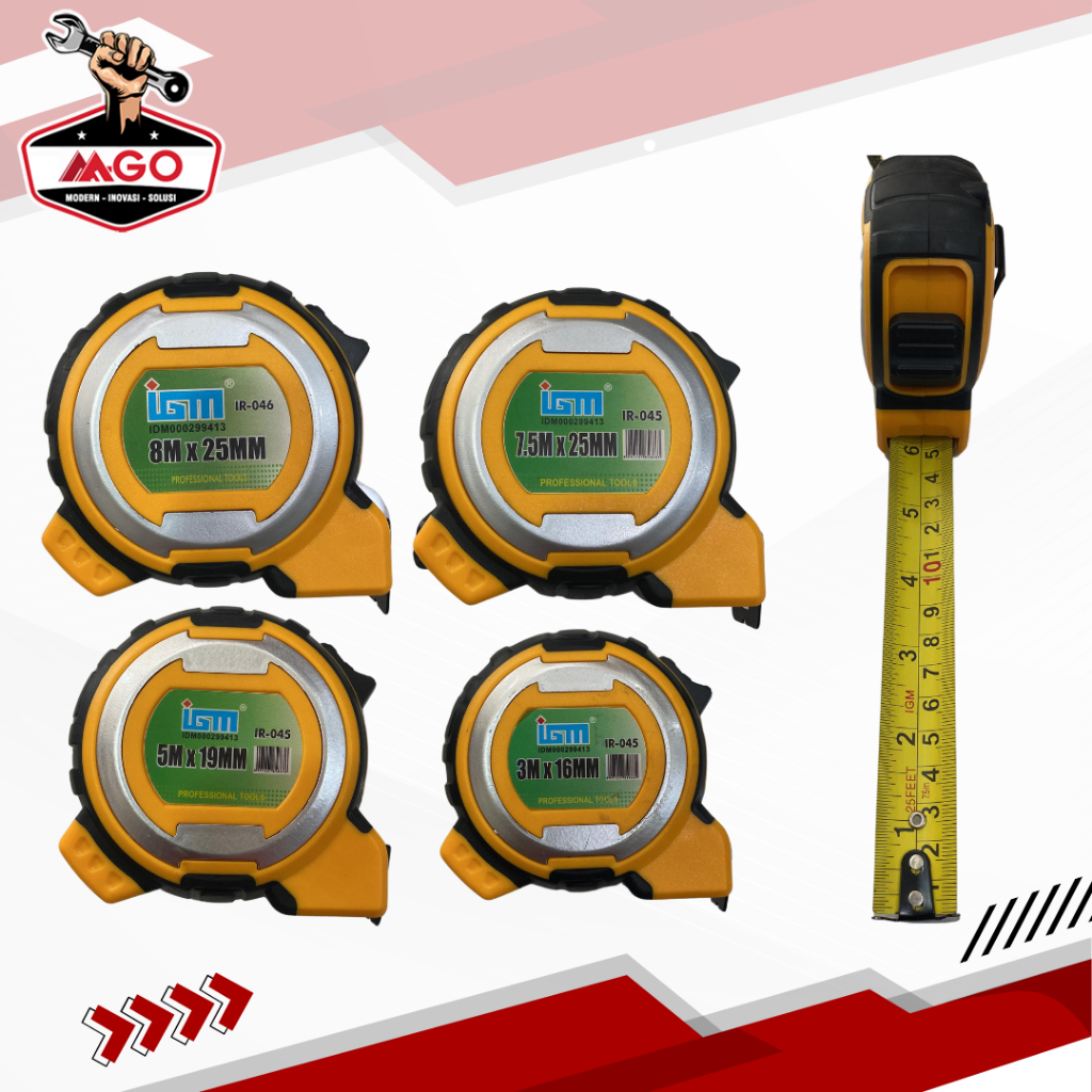 IGM Meteran Bangunan / Meteran Tukang / Meteran Gulung / Alat Ukur /Measuring Tape
