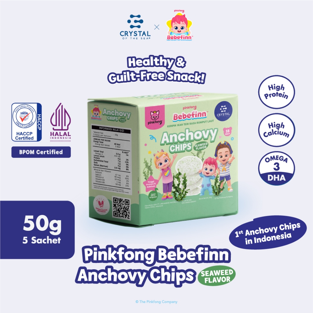 Crystal of the Sea Pinkfong Bebefinn Anchovy Chips Seaweed