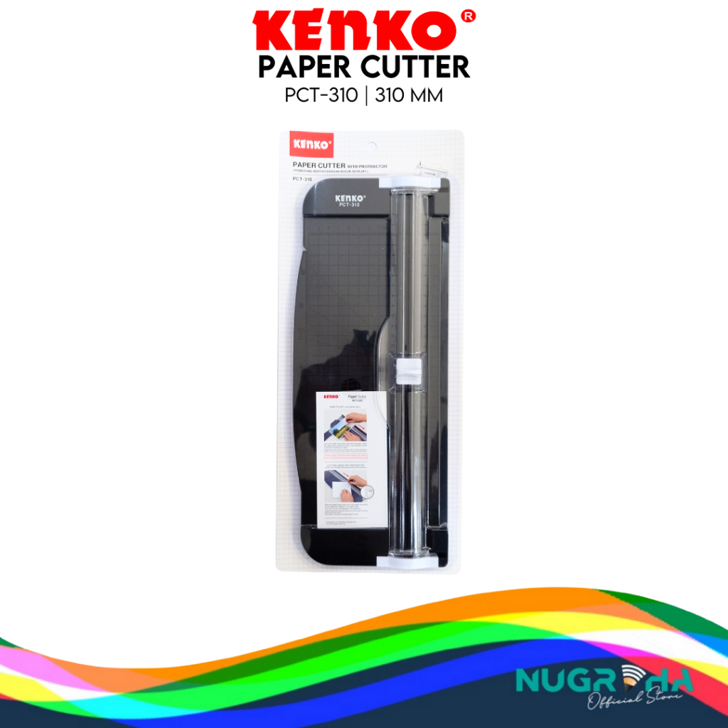 

Paper Cutter Protactor A4 / Pemotong Kertas A4 Kenko PCT- 310 (1 Pcs)