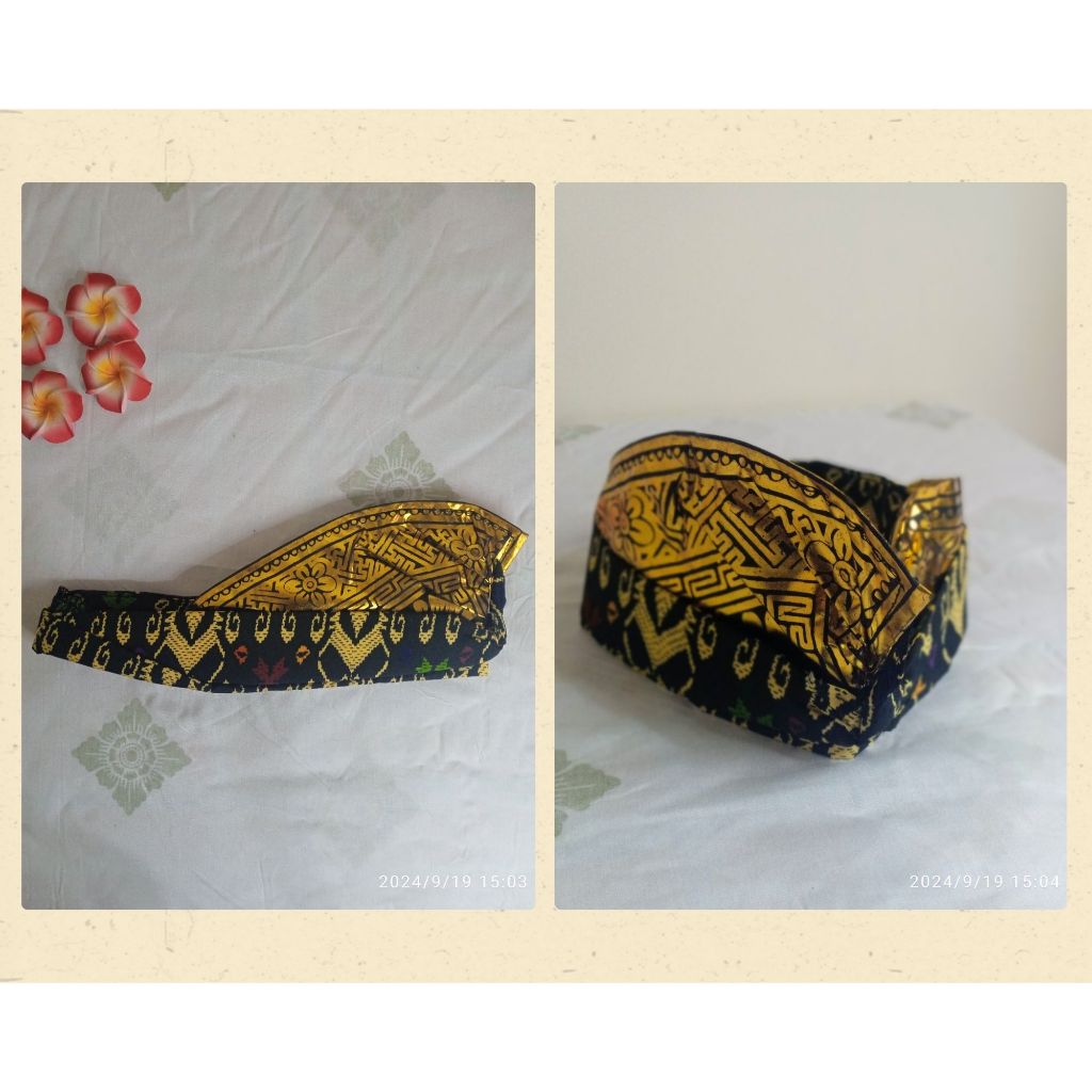 Udeng Prada Jadi Songket Bali/Udeng Prada/Udeng Prada Bali/Udeng Songket/udeng Prada Songket/Ikat Ke
