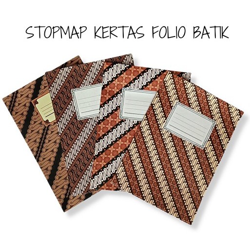 

Map Folio Kertas Motif Batik
