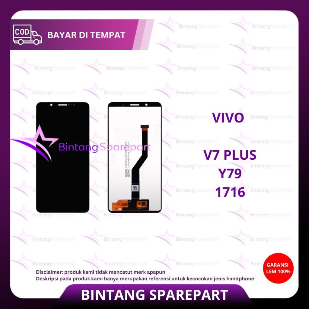 LCD TOUCHSCREEN VIVO V7 PLUS / Y79 / 1716