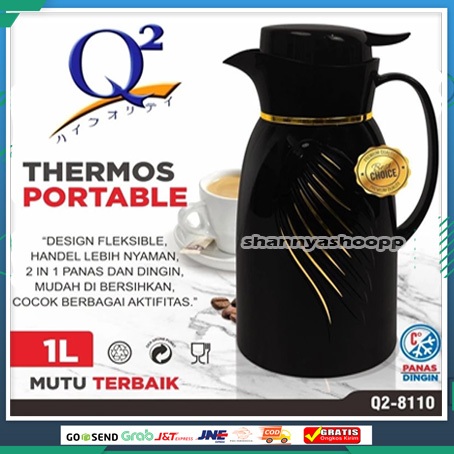 Thermos Termos Air Panas dan Dingin Q2 Vacuum Flask 1LITER/TERMOS VAKUM Q2-8110 TERBARU