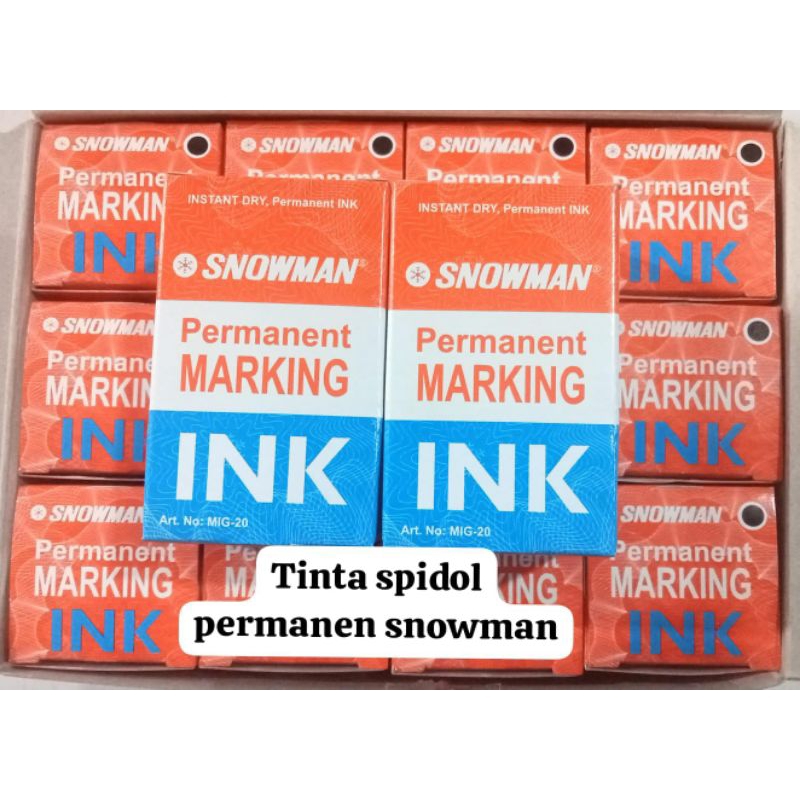 

tinta spidol permanent snowman..