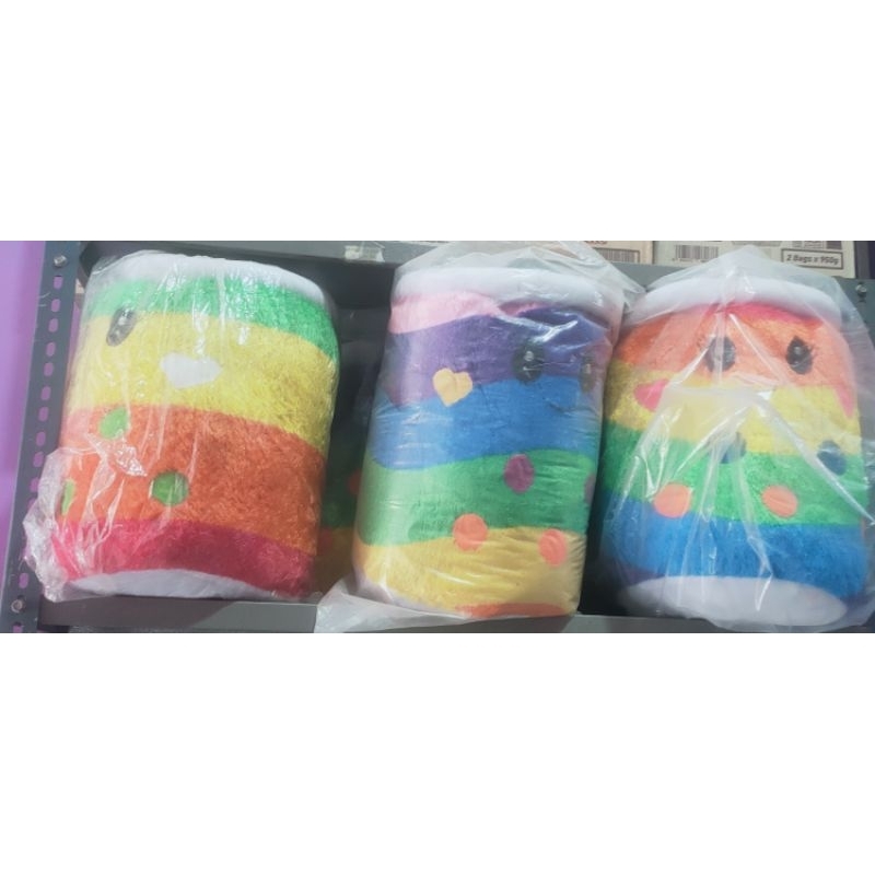 boneka boba warna pelangi
