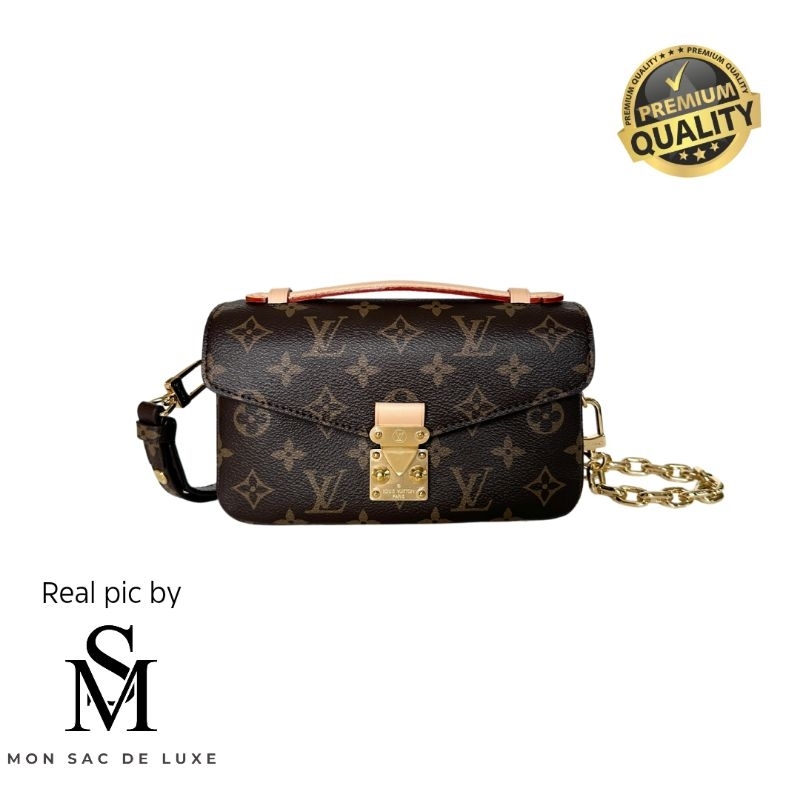 Handbag LV Louis Vuitton Pochette Metis East West Monogram