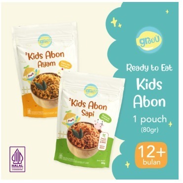 

GROUU KIDS ABON RASA AYAM DAN SAPI 80GR