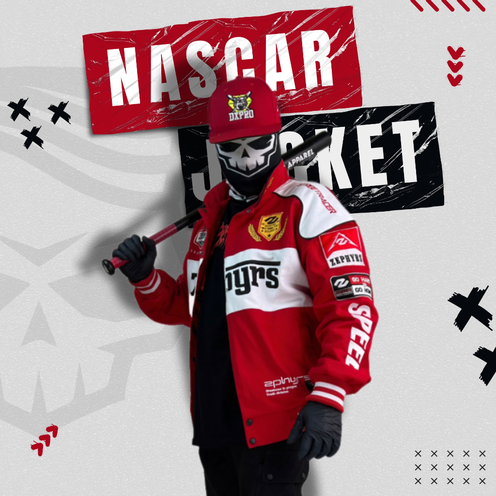 Varsity Jacket Nascar Zephyrs Red Premium