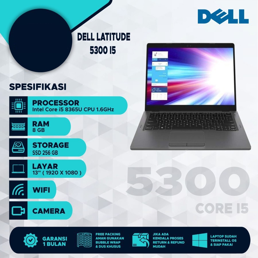 Laptop Dell Latitude 5300 Core i5 Gen 8