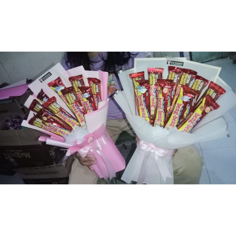 

Buket Snack Coklat Beng Beng hadiah ulang tahun/wisuda/gift snack/kado hari guru