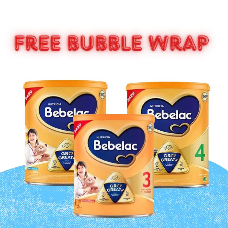 BEBELAC 3 4 Madu / Vanilla Growth great 800gr 620gr 1kg 200gr 400gr GOLD SOYA 700gr