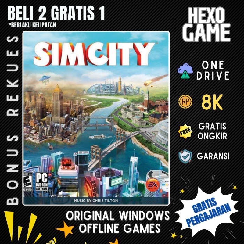 SimCity : Deluxe Edition Include Cities of Tomorrow - PC  Game Sim  - LINK DOWNLOAD - GAME LAPTOP - 