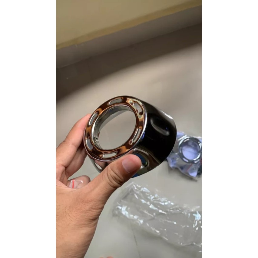 End Muffler end cup chrome moncong knalpot vario125 150 Pcx Asli Chrome orinal racing parts mufler